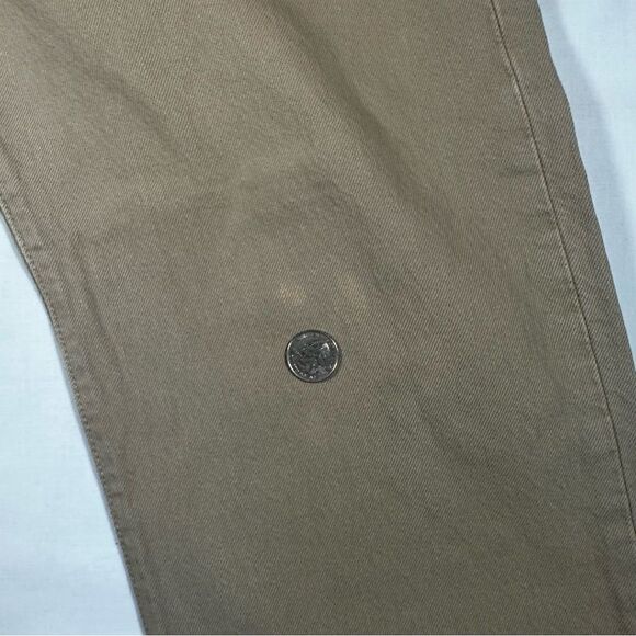 Vintage Levi 501XX Sz 33x32 Button Fly Straight Leg Denim Jeans Beige Tan Mexico - Picture 2 of 9